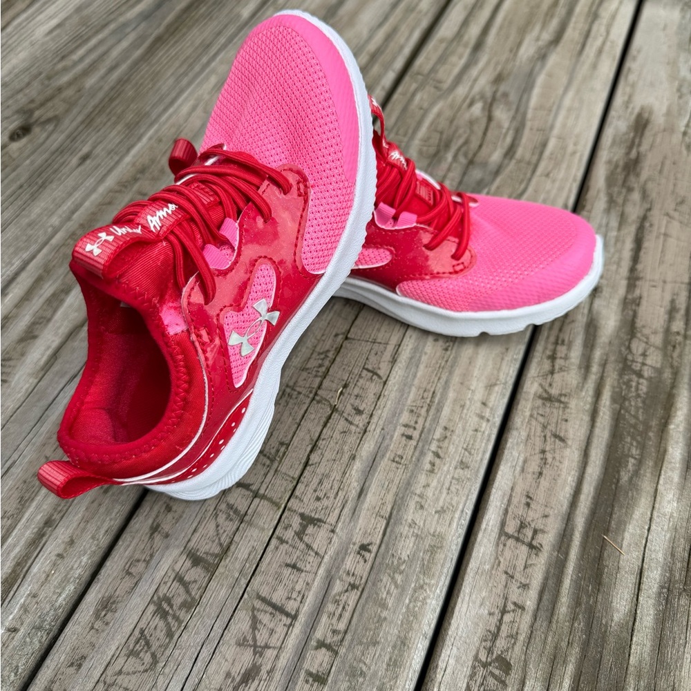 Under Armour Kids' Red and Pink Sneakers